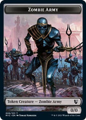 Zombie (005) // Zombie Army Double-Sided Token [Innistrad: Midnight Hunt Commander Tokens] | L.A. Mood Comics and Games