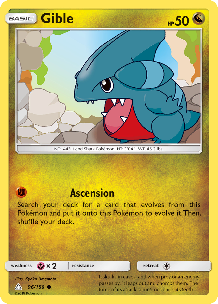 Gible (96/156) [Sun & Moon: Ultra Prism] | L.A. Mood Comics and Games