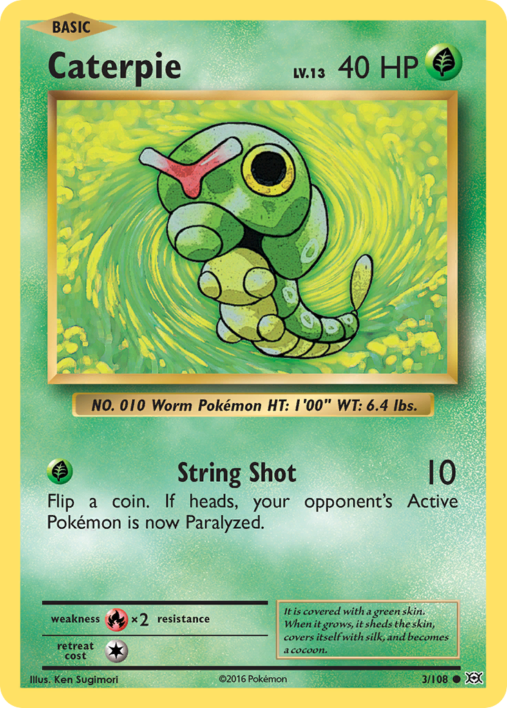 Caterpie (3/108) [XY: Evolutions] | L.A. Mood Comics and Games