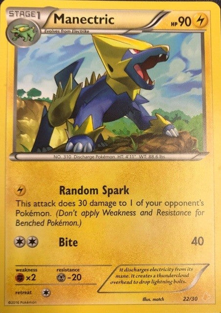 Manectric (22/30) [XY: Trainer Kit 3 - Pikachu Libre] | L.A. Mood Comics and Games