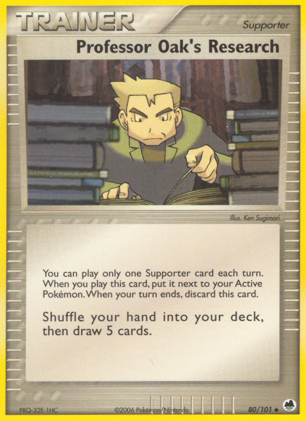 Professor Oak's Research (80/101) [EX: Dragon Frontiers] | L.A. Mood Comics and Games