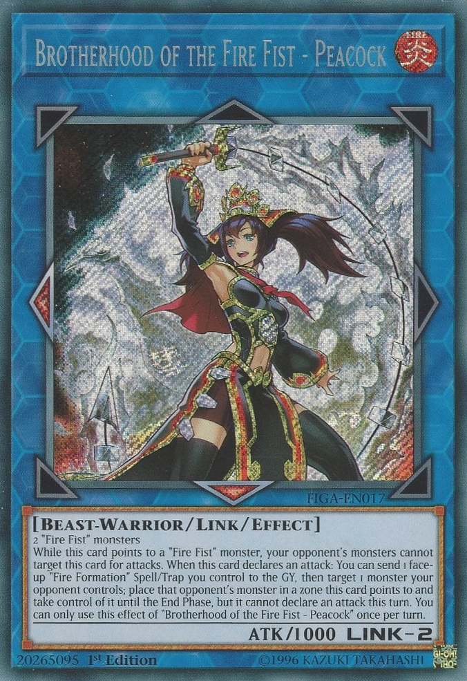 Brotherhood of the Fire Fist - Peacock [FIGA-EN017] Secret Rare | L.A. Mood Comics and Games
