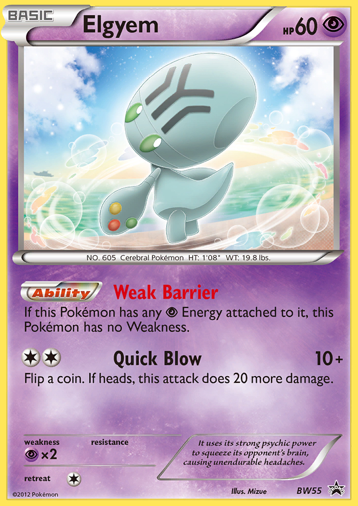 Elgyem (BW55) [Black & White: Black Star Promos] | L.A. Mood Comics and Games
