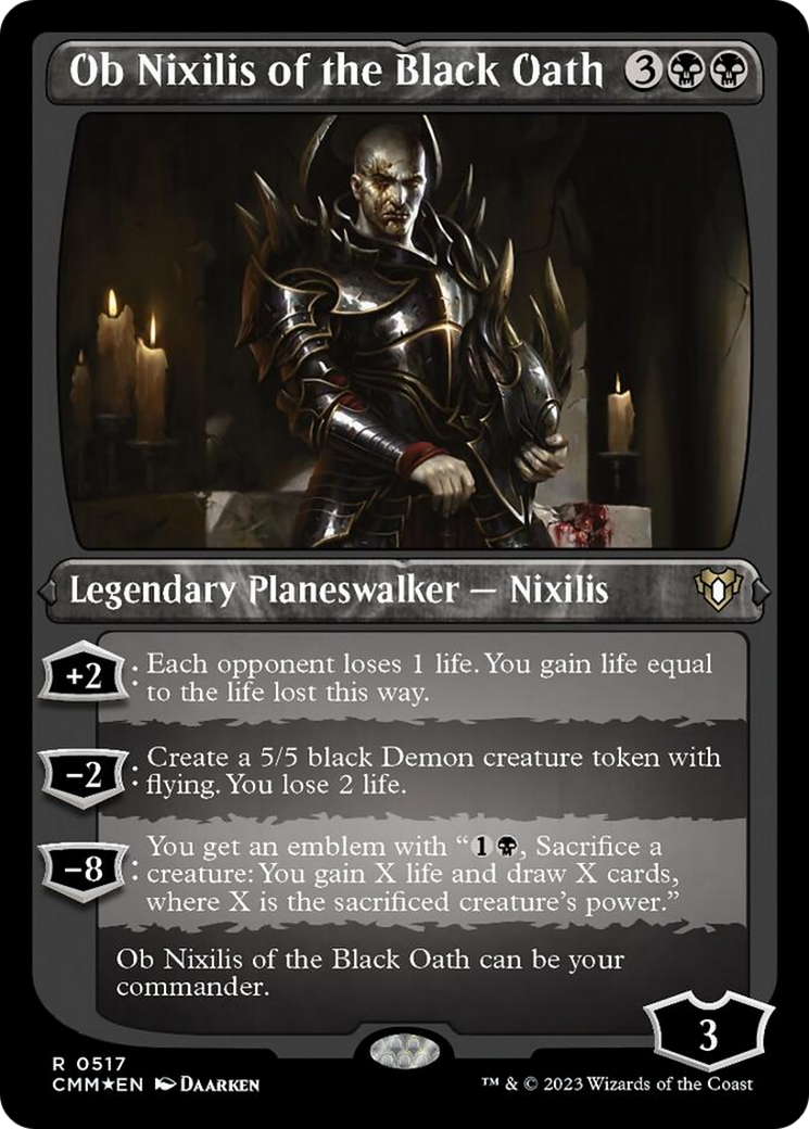 Ob Nixilis of the Black Oath (Foil Etched) [Commander Masters] | L.A. Mood Comics and Games