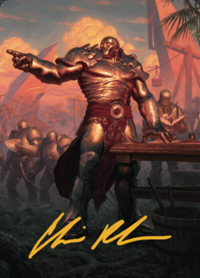 Karn, Living Legacy Art Card 1 (Gold-Stamped Signature) [Dominaria United Art Series] | L.A. Mood Comics and Games