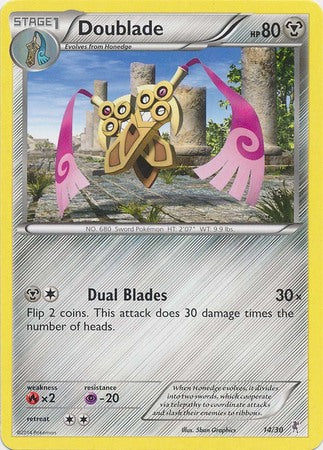 Doublade (14/30) [XY: Trainer Kit 1 - Bisharp] | L.A. Mood Comics and Games
