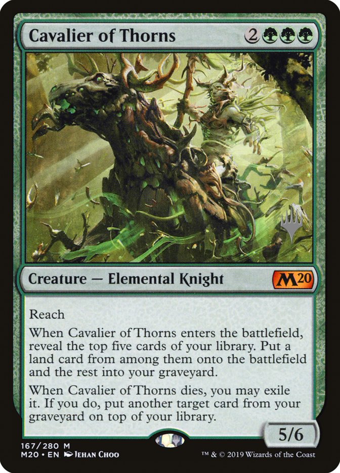 Cavalier of Thorns (Promo Pack) [Core Set 2020 Promos] | L.A. Mood Comics and Games