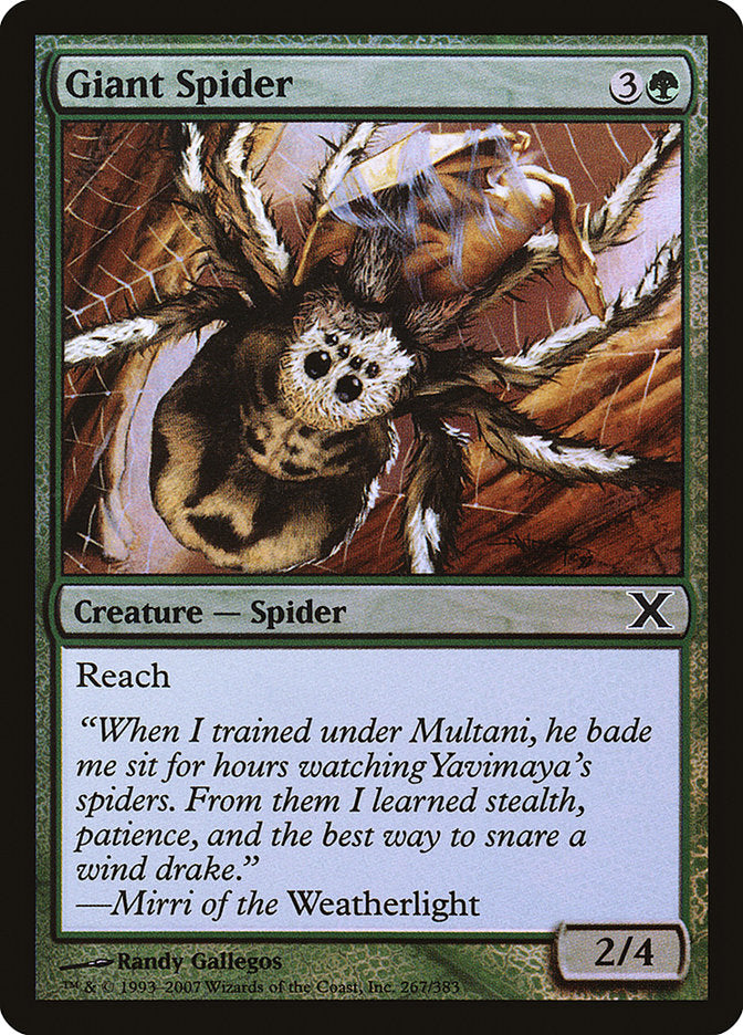 Giant Spider (Premium Foil) [Tenth Edition] | L.A. Mood Comics and Games