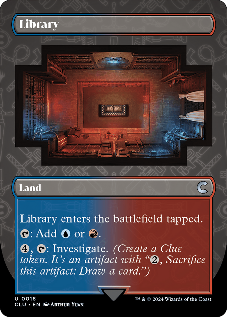 Library (Borderless) [Ravnica: Clue Edition] | L.A. Mood Comics and Games
