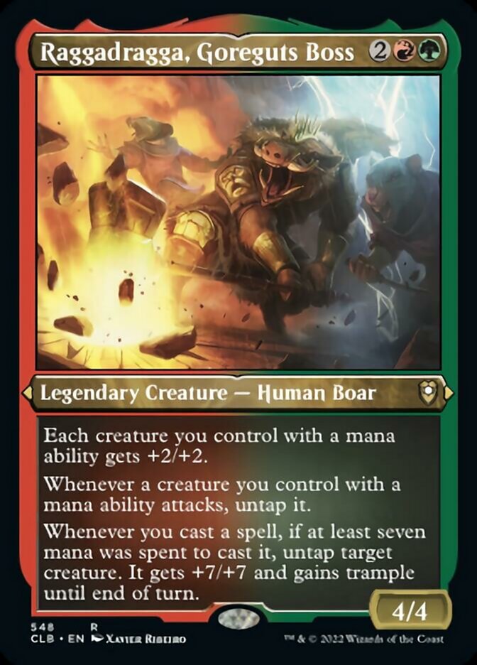 Raggadragga, Goreguts Boss (Foil Etched) [Commander Legends: Battle for Baldur's Gate] | L.A. Mood Comics and Games
