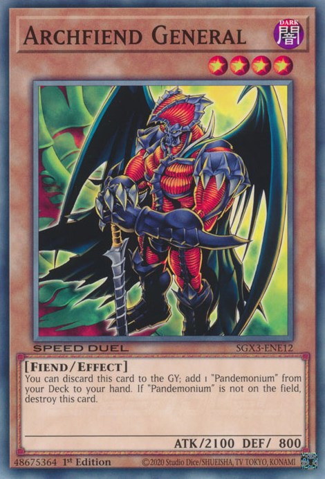 Archfiend General [SGX3-ENE12] Common | L.A. Mood Comics and Games