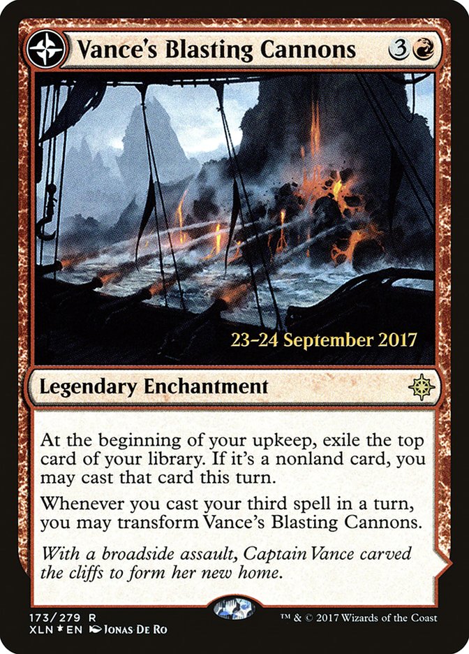 Vance's Blasting Cannons // Spitfire Bastion [Ixalan Prerelease Promos] | L.A. Mood Comics and Games
