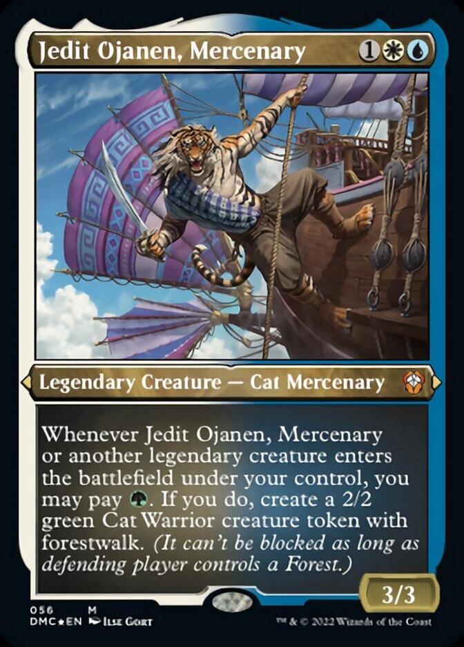 Jedit Ojanen, Mercenary (Foil Etched) [Dominaria United Commander] | L.A. Mood Comics and Games