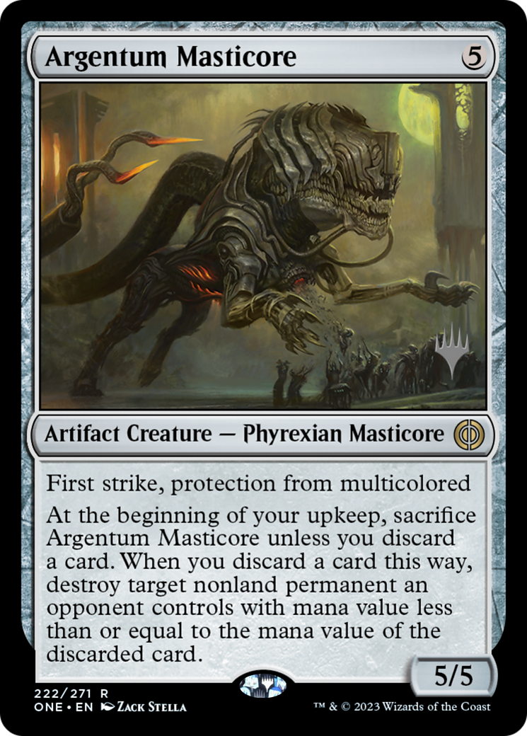 Argentum Masticore (Promo Pack) [Phyrexia: All Will Be One Promos] | L.A. Mood Comics and Games