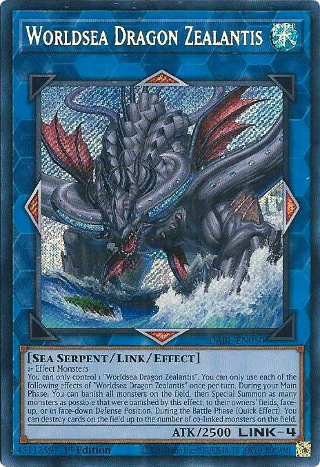 Worldsea Dragon Zealantis [DABL-EN050] Secret Rare | L.A. Mood Comics and Games