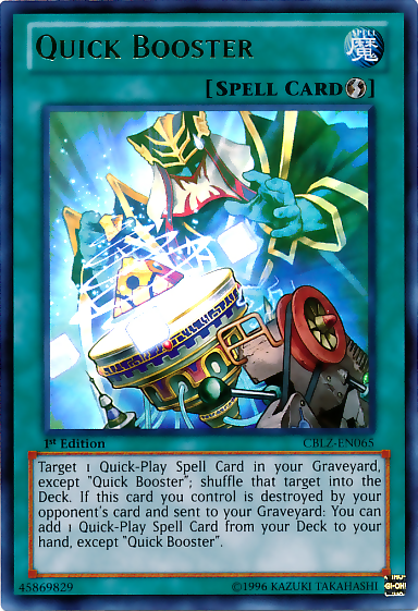 Quick Booster [CBLZ-EN065] Ultra Rare | L.A. Mood Comics and Games