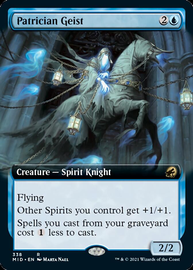 Patrician Geist (Extended Art) [Innistrad: Midnight Hunt] | L.A. Mood Comics and Games