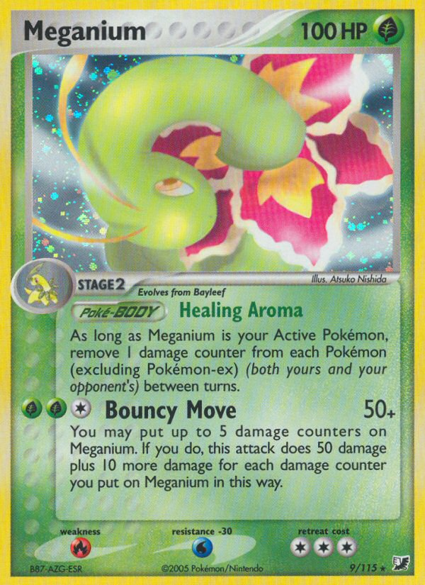 Meganium (9/115) [EX: Unseen Forces] | L.A. Mood Comics and Games