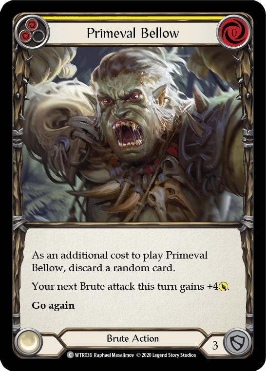 Primeval Bellow (Yellow) [U-WTR036] (Welcome to Rathe Unlimited)  Unlimited Normal | L.A. Mood Comics and Games