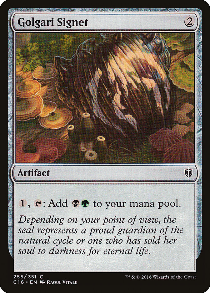 Golgari Signet [Commander 2016] | L.A. Mood Comics and Games