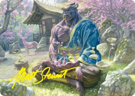 Kosei, Penitent Warlord Art Card (Gold-Stamped Signature) [Kamigawa: Neon Dynasty Art Series] | L.A. Mood Comics and Games