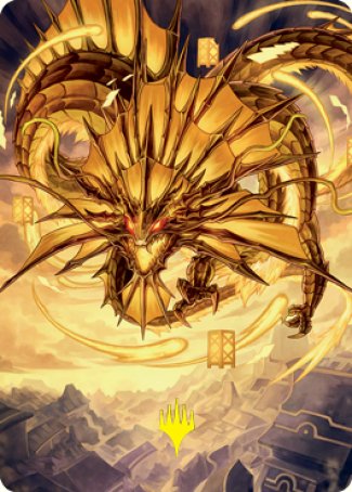 Ao, the Dawn Sky 2 Art Card (Gold-Stamped Signature) [Kamigawa: Neon Dynasty Art Series] | L.A. Mood Comics and Games