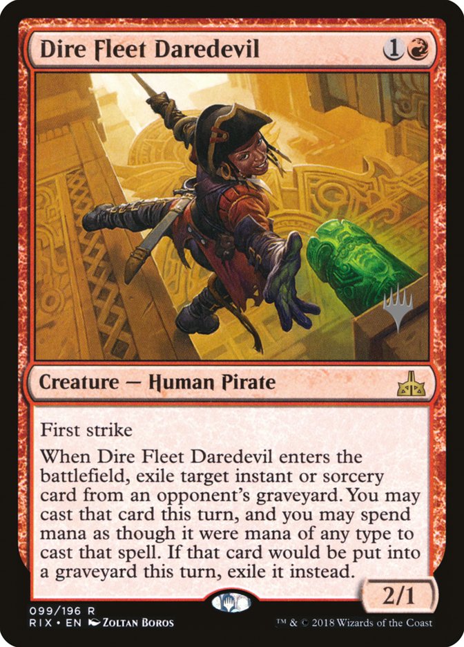 Dire Fleet Daredevil (Promo Pack) [Rivals of Ixalan Promos] | L.A. Mood Comics and Games