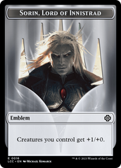 Emblem - Sorin, Lord of Innistrad // Vampire (0004) Double-Sided Token [The Lost Caverns of Ixalan Commander Tokens] | L.A. Mood Comics and Games