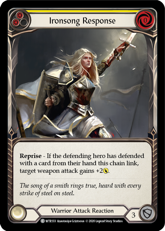 Ironsong Response (Yellow) [U-WTR133] (Welcome to Rathe Unlimited)  Unlimited Normal | L.A. Mood Comics and Games