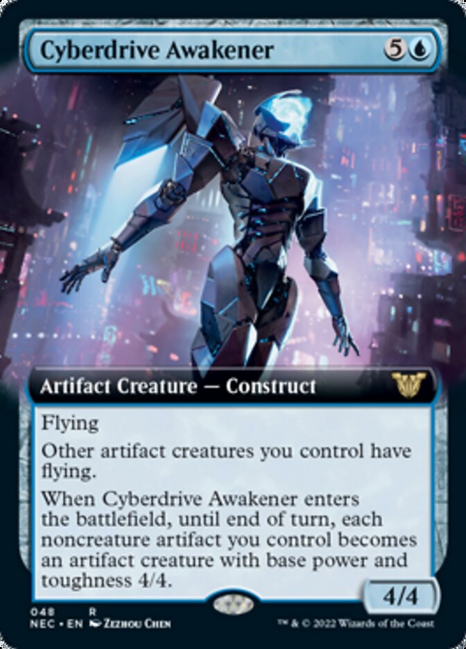 Cyberdrive Awakener (Extended Art) [Kamigawa: Neon Dynasty Commander] | L.A. Mood Comics and Games