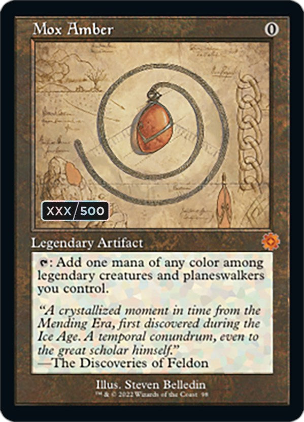 Mox Amber (Retro Schematic) (Serialized) [The Brothers' War Retro Artifacts] | L.A. Mood Comics and Games