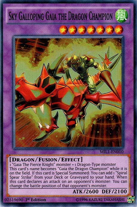 Sky Galloping Gaia the Dragon Champion [MIL1-EN010] Super Rare | L.A. Mood Comics and Games