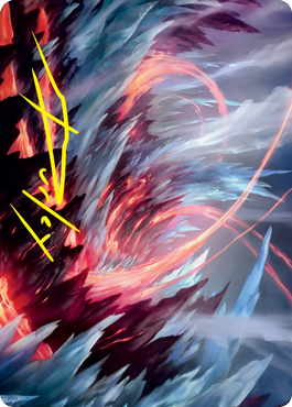 Frostboil Snarl Art Card (Gold-Stamped Signature) [Strixhaven: School of Mages Art Series] | L.A. Mood Comics and Games