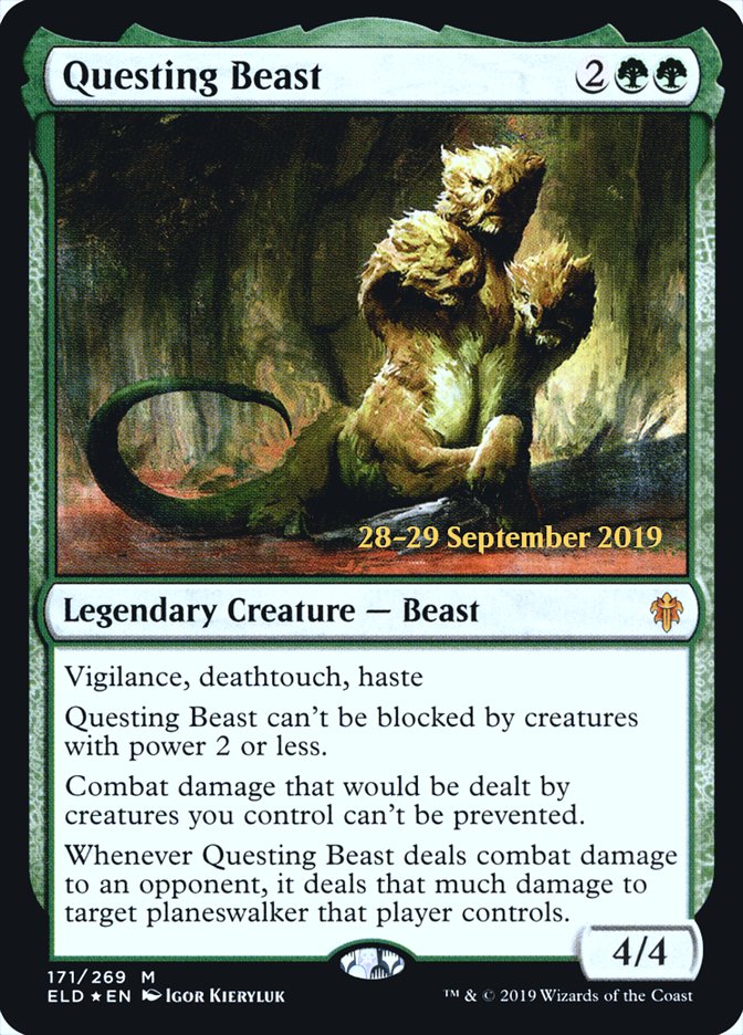 Questing Beast [Throne of Eldraine Prerelease Promos] | L.A. Mood Comics and Games