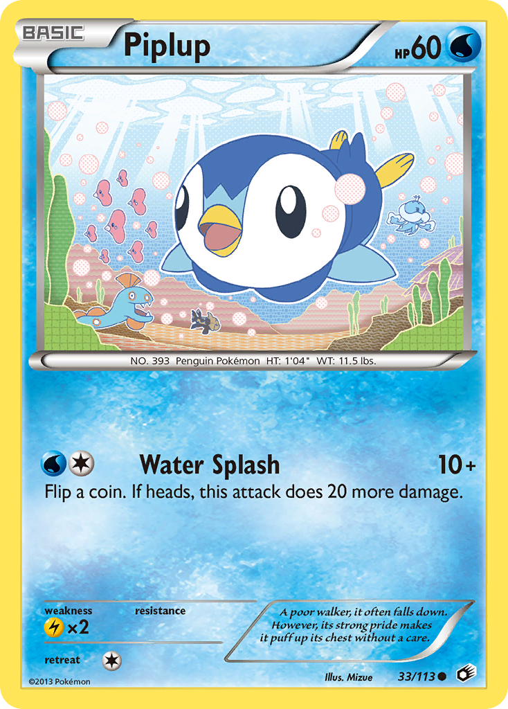 Piplup (33/113) [Black & White: Legendary Treasures] | L.A. Mood Comics and Games