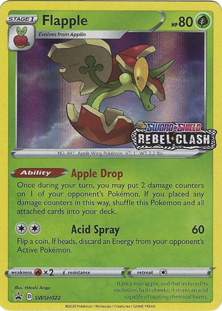 Flapple (SWSH022) (Prerelease Promo) [Sword & Shield: Black Star Promos] | L.A. Mood Comics and Games
