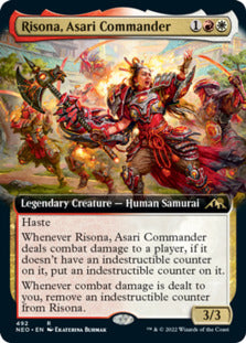 Risona, Asari Commander (Extended Art) [Kamigawa: Neon Dynasty] | L.A. Mood Comics and Games