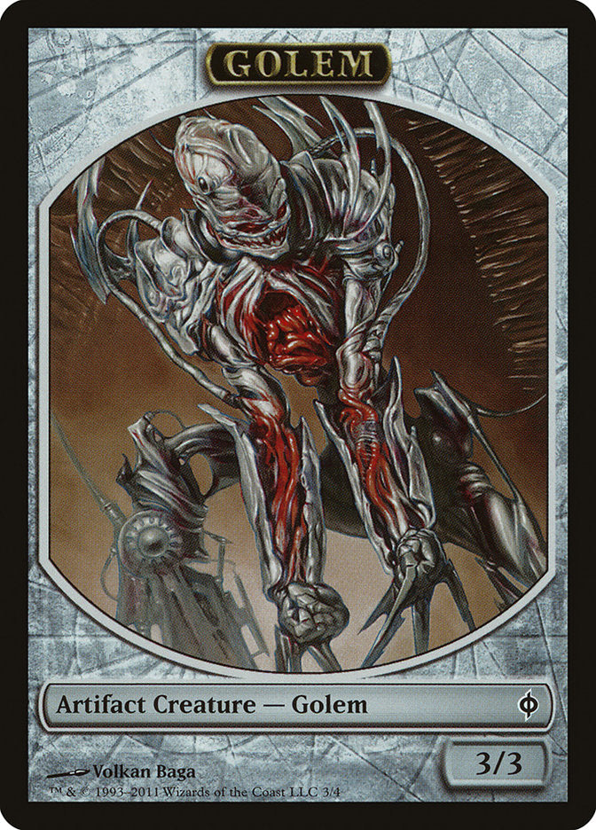 Golem Token [New Phyrexia Tokens] | L.A. Mood Comics and Games