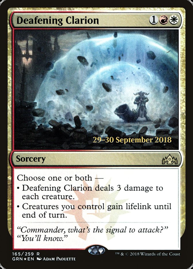 Deafening Clarion [Guilds of Ravnica Prerelease Promos] | L.A. Mood Comics and Games