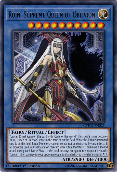 Ruin, Supreme Queen of Oblivion [CYHO-EN029] Rare | L.A. Mood Comics and Games