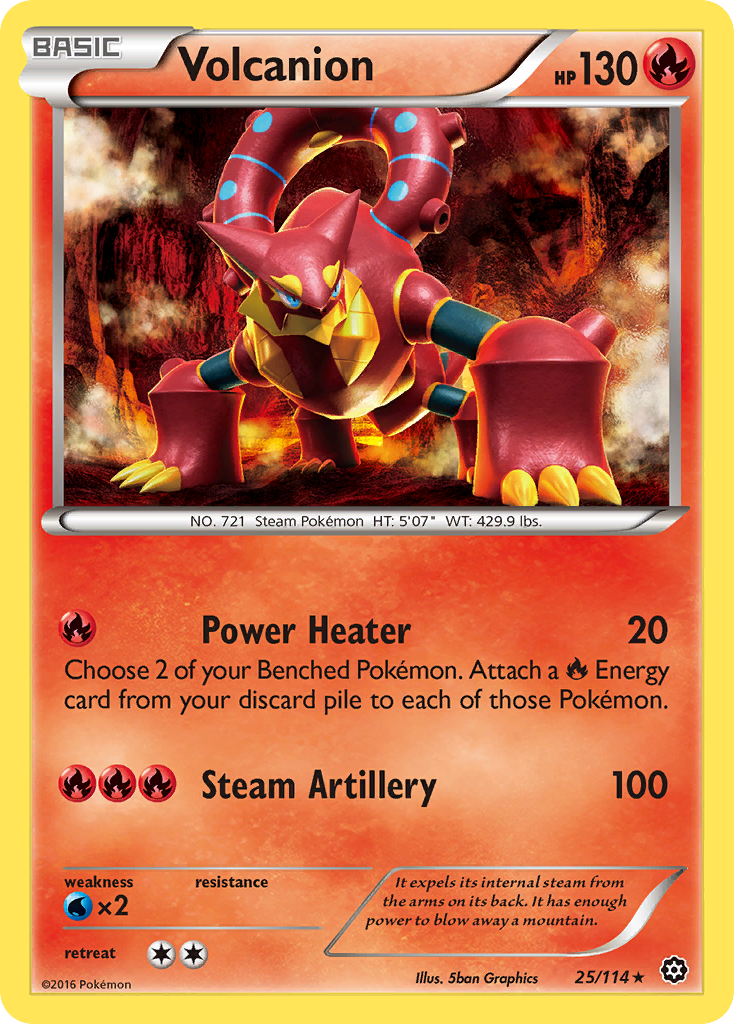 Volcanion (25/114) [XY: Steam Siege] | L.A. Mood Comics and Games