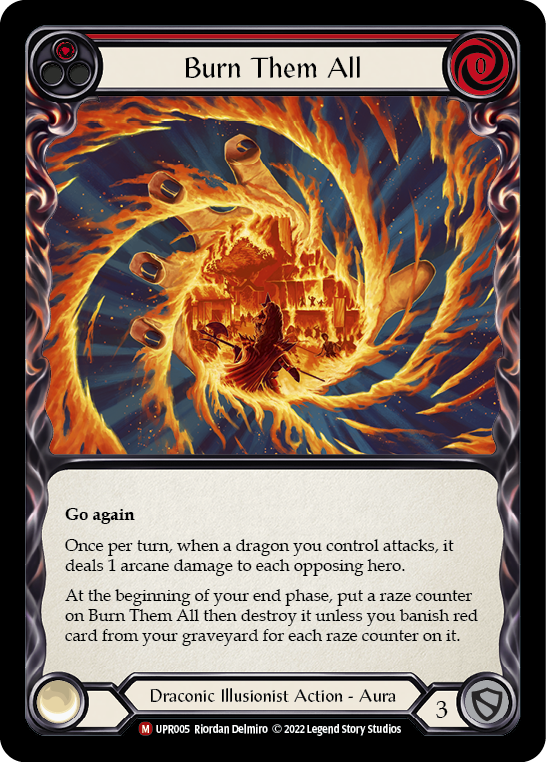 Burn Them All [UPR005] (Uprising)  Rainbow Foil | L.A. Mood Comics and Games