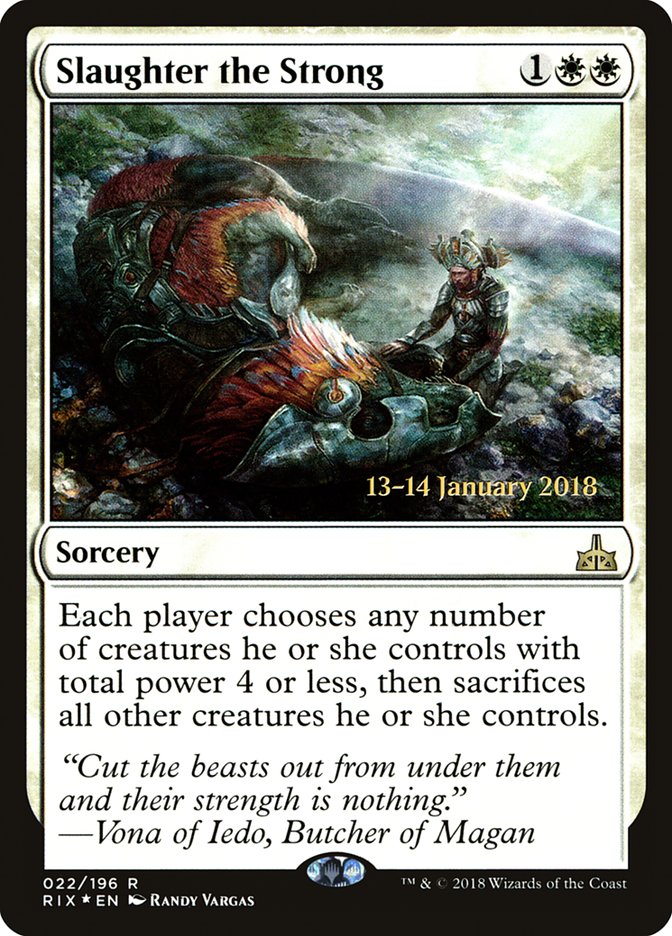 Slaughter the Strong [Rivals of Ixalan Prerelease Promos] | L.A. Mood Comics and Games