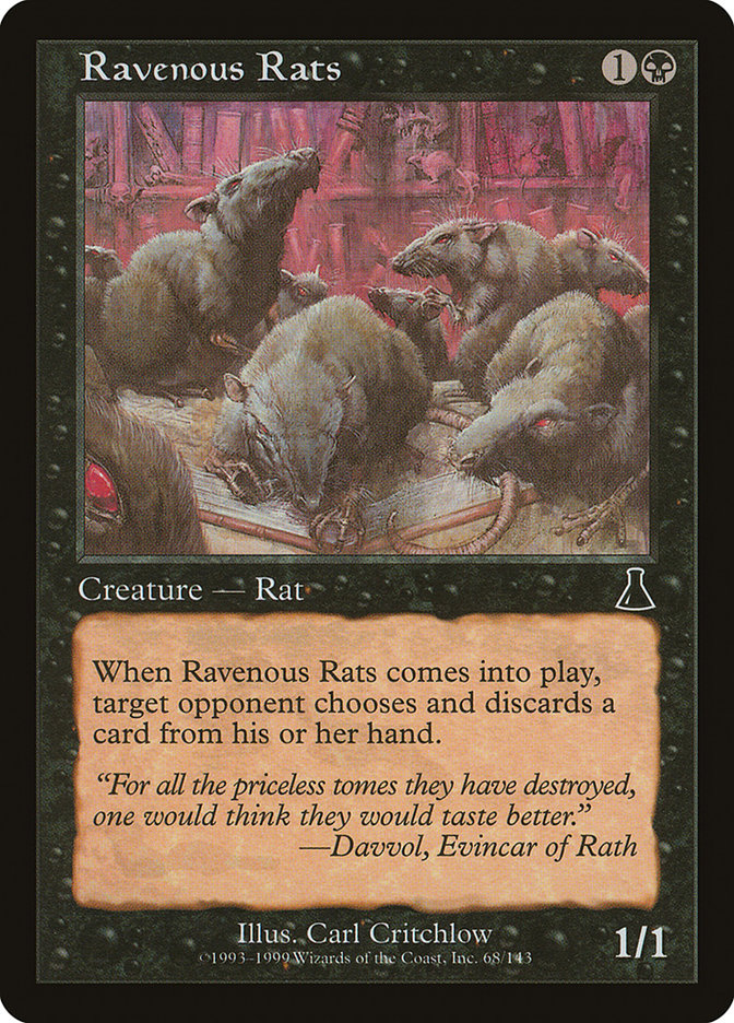 Ravenous Rats [Urza's Destiny] | L.A. Mood Comics and Games