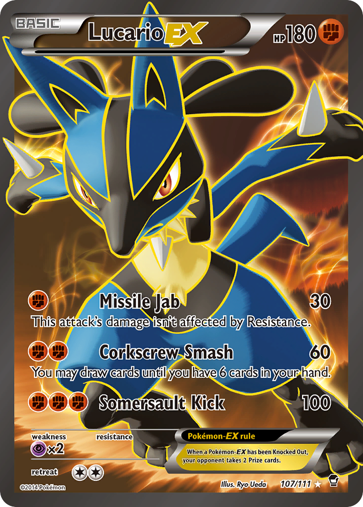 Lucario EX (107/111) [XY: Furious Fists] | L.A. Mood Comics and Games