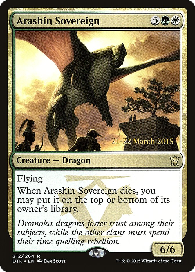 Arashin Sovereign [Dragons of Tarkir Prerelease Promos] | L.A. Mood Comics and Games