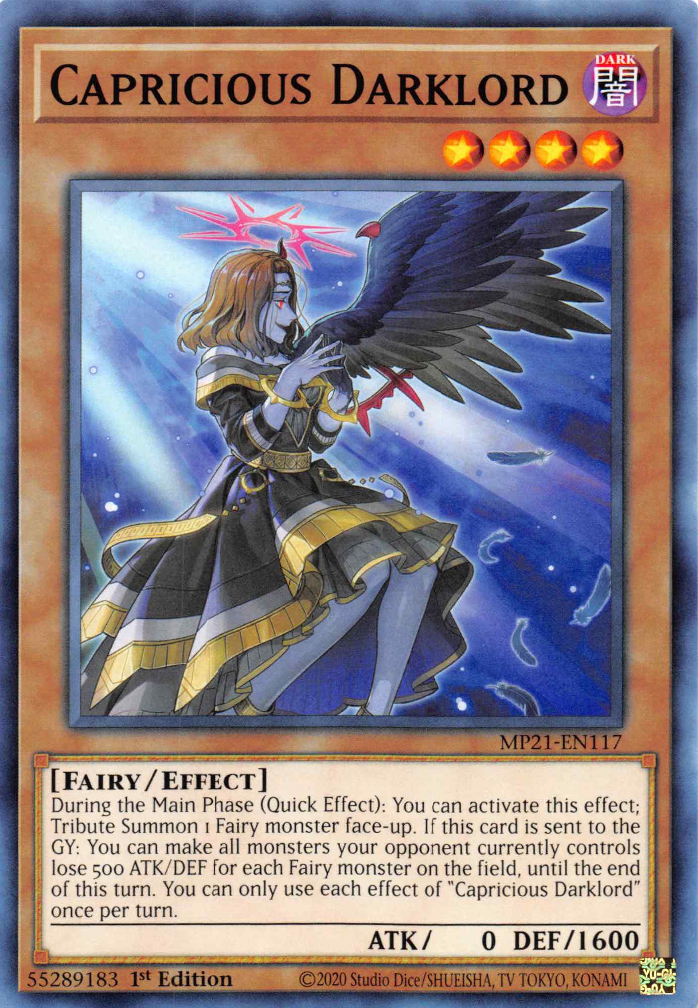 Capricious Darklord [MP21-EN117] Common | L.A. Mood Comics and Games