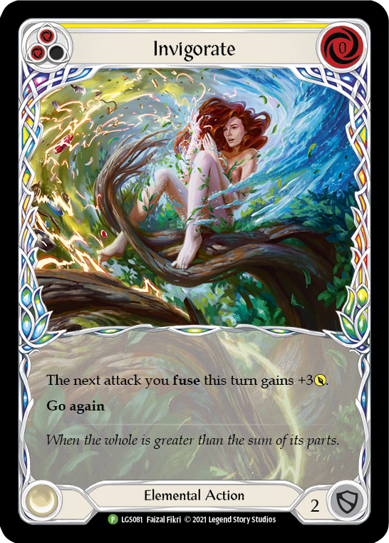 Invigorate (Yellow) [LGS081] (Promo)  Rainbow Foil | L.A. Mood Comics and Games