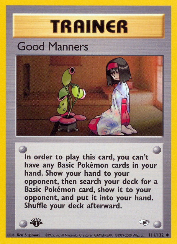 Good Manners (111/132) [Gym Heroes 1st Edition] | L.A. Mood Comics and Games