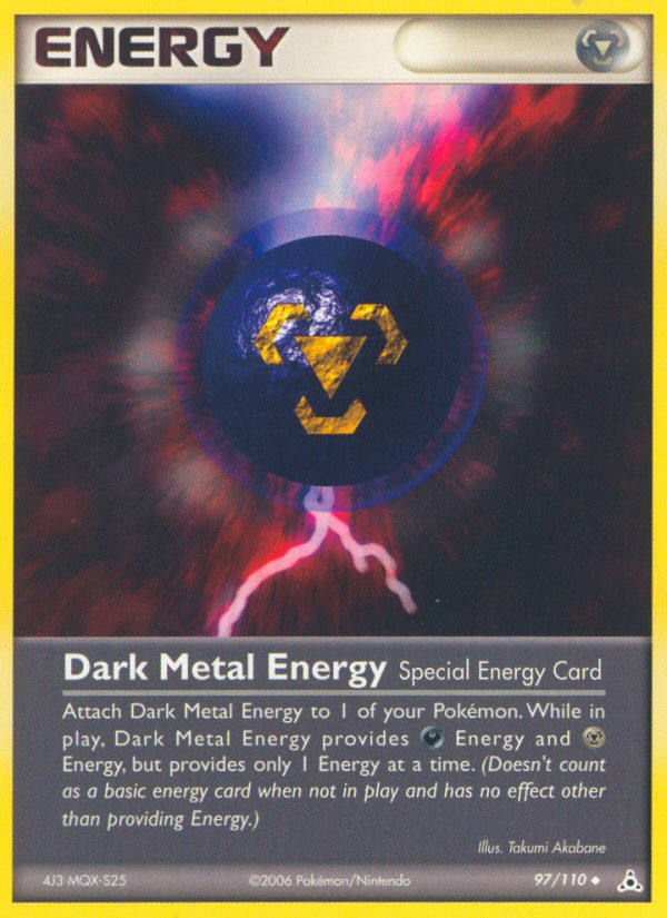 Dark Metal Energy (97/110) [EX: Holon Phantoms] | L.A. Mood Comics and Games